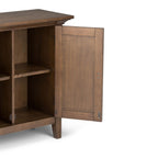 Handcrafted Low Storage Cabinet with Adjustable Shelves - Multiple Colors