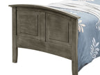 Elegant Panel Bed with Real Wood Veneers - Multiple Colors