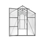 Windproof Greenhouse with Raised Base - Polycarbonate Panels - Black