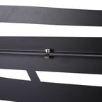 Metal Privacy Screen Room Divider with Durable Construction - Black, White, Dark Brown