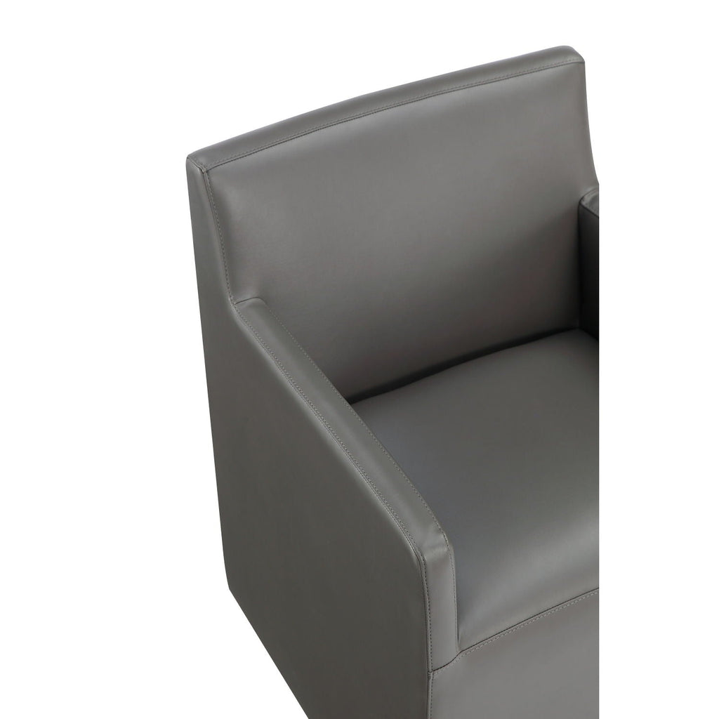 Square Armchair with Upholstered Seat - Available in Multiple Colors