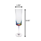 Clear Acrylic Unbreakable Champagne Flutes with 4 Oz Capacity - Set of 4