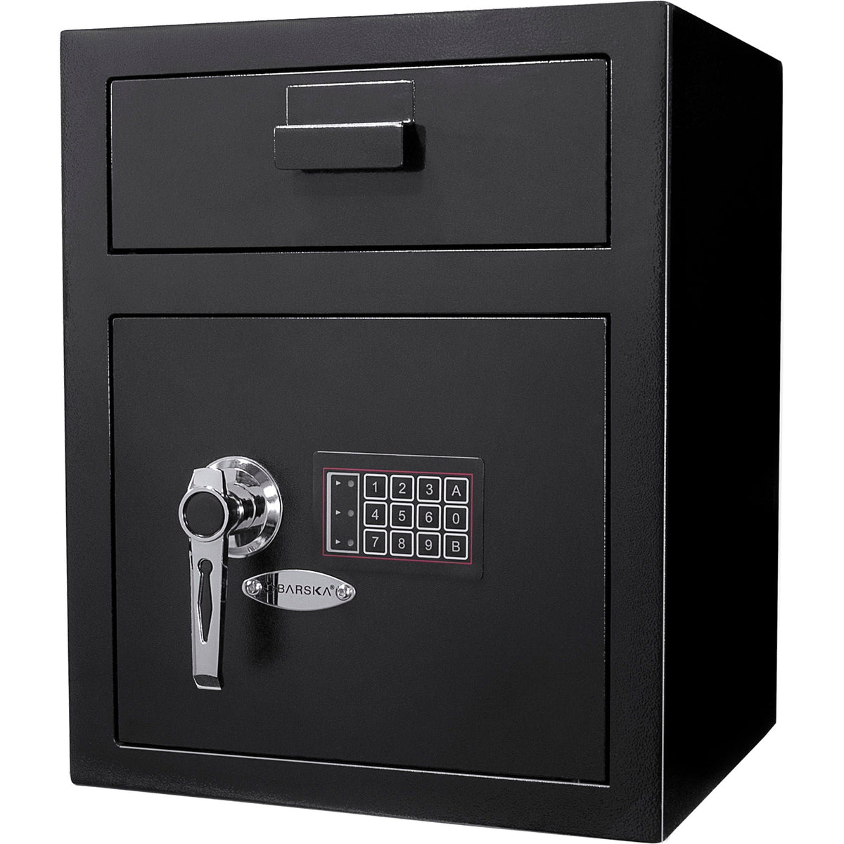 Durable Keypad Depository Safe with Dual PIN Access - Black