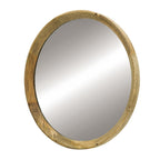 Transitional Mango Wood Wall Mirror with Frame - Multiple Colors