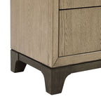8 Drawer Dresser with Metal Pulls - Brown