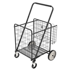Bigger Super Jumbo Shopping Cart with Foldable Metal Frame - Metal