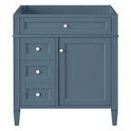 Bathroom Vanity Cabinet with 2 Drawers and Tip-Out Drawer - Indigo