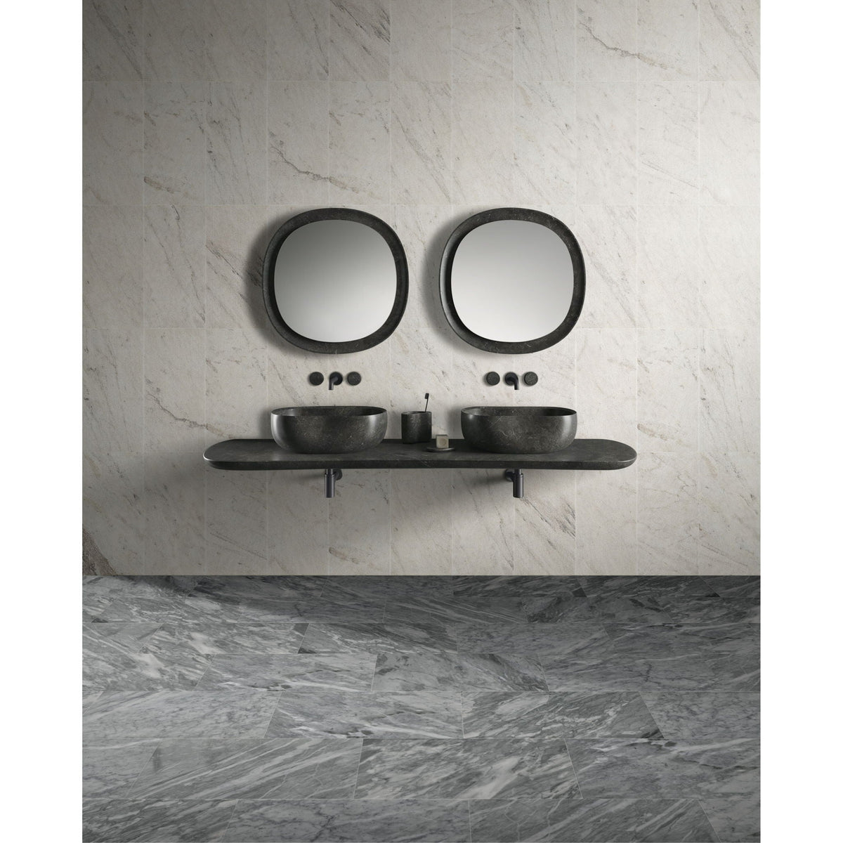 Textured 3D Decorative Tiles with Polished Marble Surface - Yellow, Gray, or White