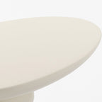 Lucky Stone Shaped Table with Sculptural Base – White, Black, or Gray