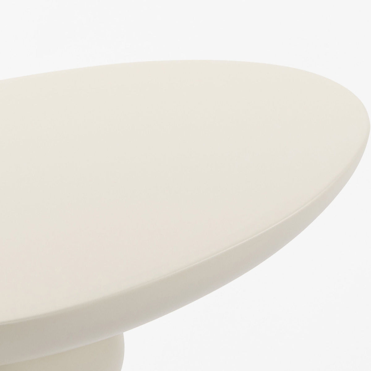 Lucky Stone Shaped Table with Sculptural Base – White, Black, or Gray