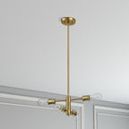 Trellis - 4 Lights Modern Gold Chandelier