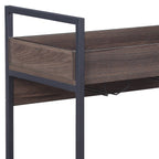 Jerrick Kitchen Island & Serving Cart with Metal Frame and Wood Top - Multi-Color