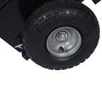 Heavy Duty 600Lb Panel Dolly with 10-Inch Pneumatic Wheels - Black