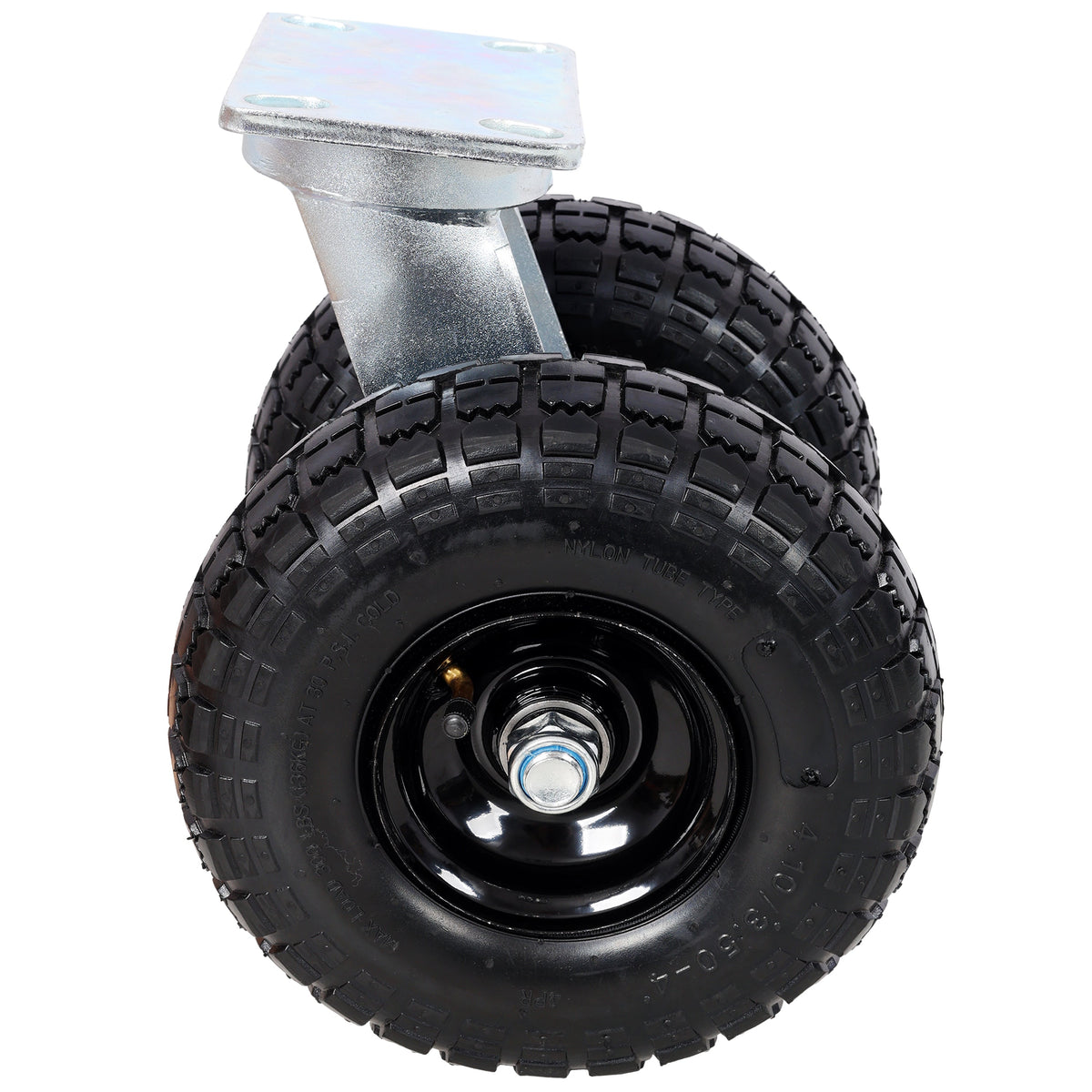 10 in Dual Air Wheels Swivel Caster with 660 lbs Load Capacity - Black