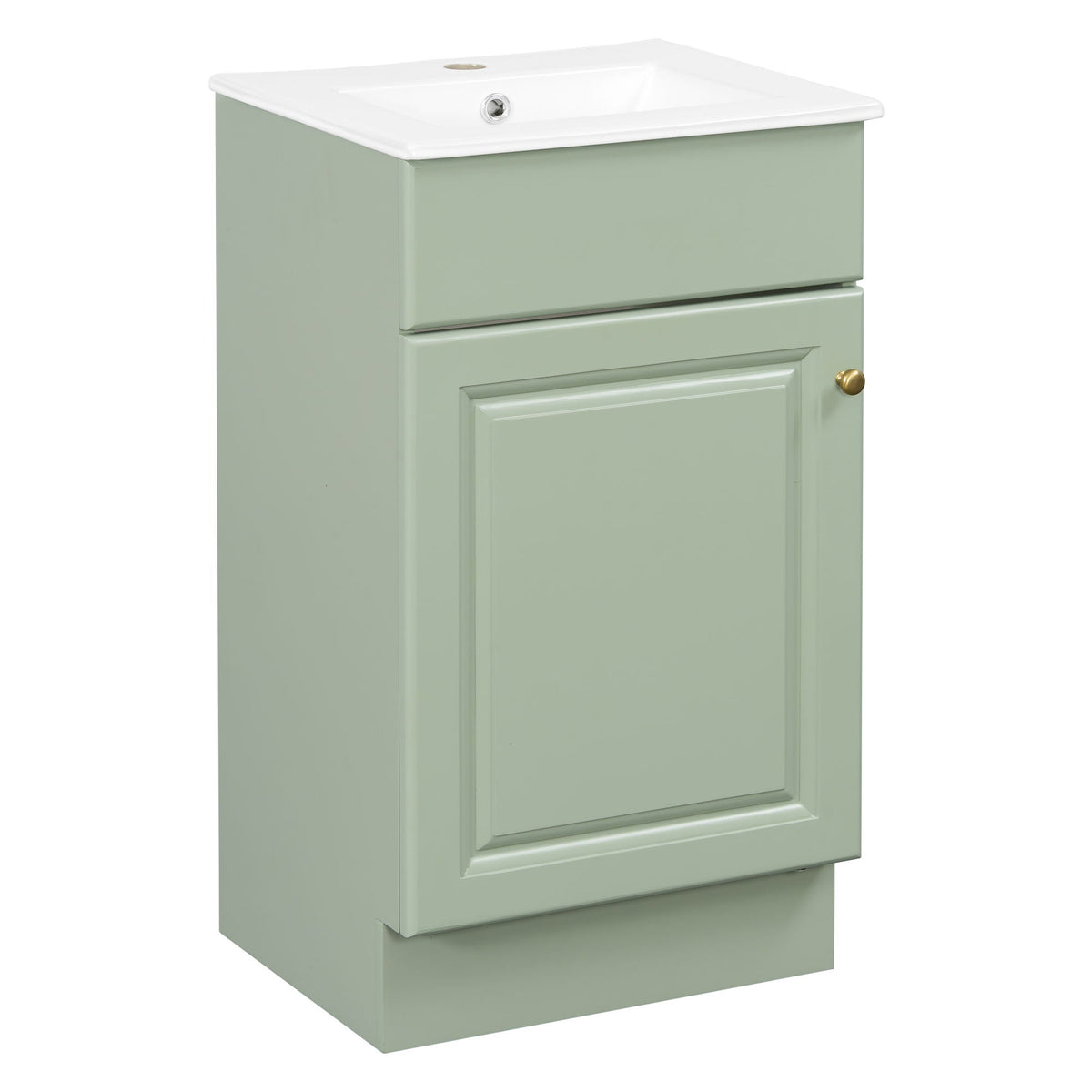 Bathroom Vanity with Sink and Adjustable Shelf - Multiple Colors