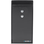 Dual Key Depository Safe with Anti-Fishing Baffle - Black
