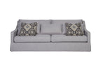 Stationary Sofa With Reversible Cushions and Two Pillows - Gray or White