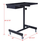 Adjustable Tear Down Work Table With Drawer