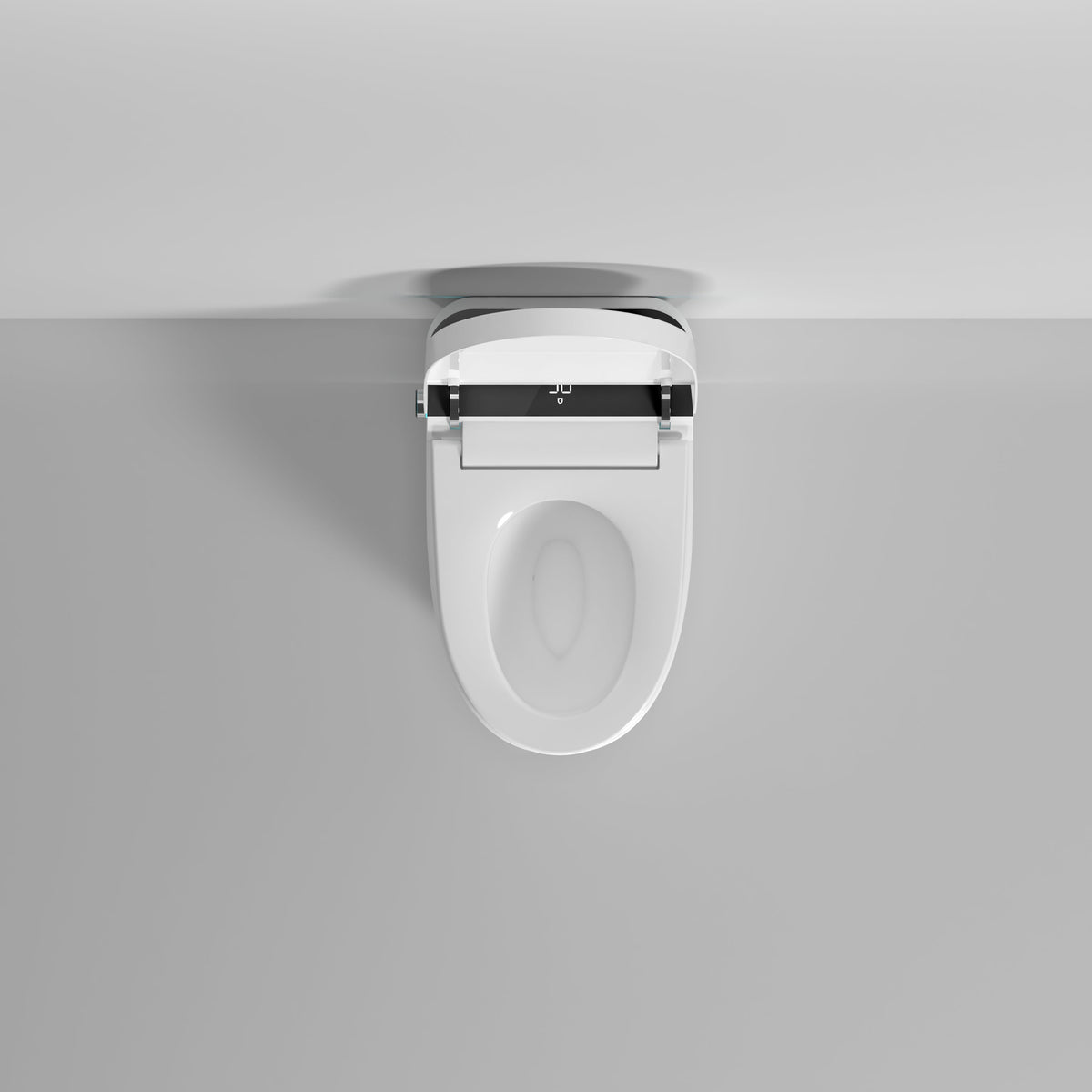 Modern Smart Toilet with Built-In Bidet and Advanced Features - White