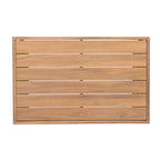Patio Acacia Wood Chat Set with Water-Resistant Cushion - Beige