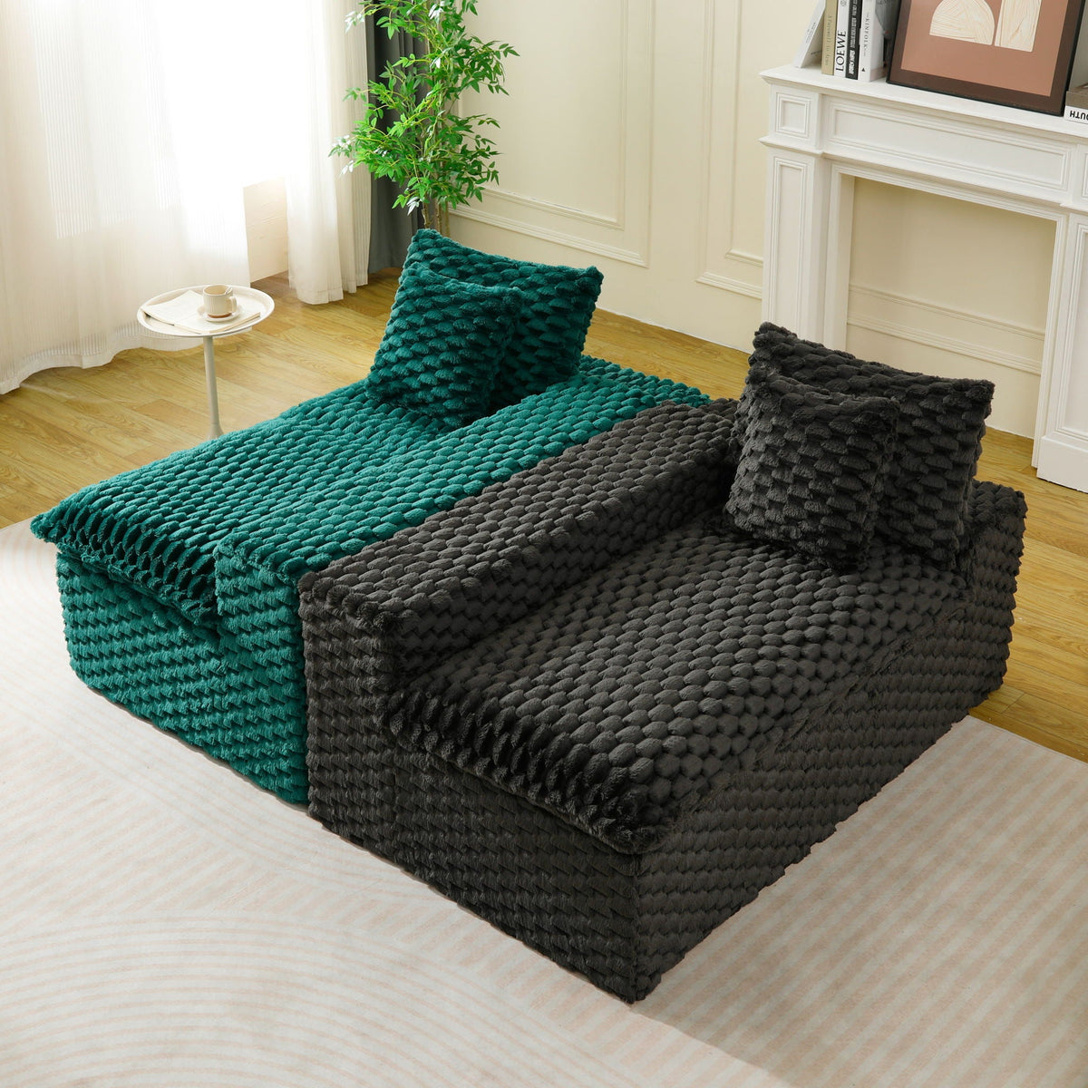 Multifunctional Stationary Sofa with Adjustable Layout - Choice of Color