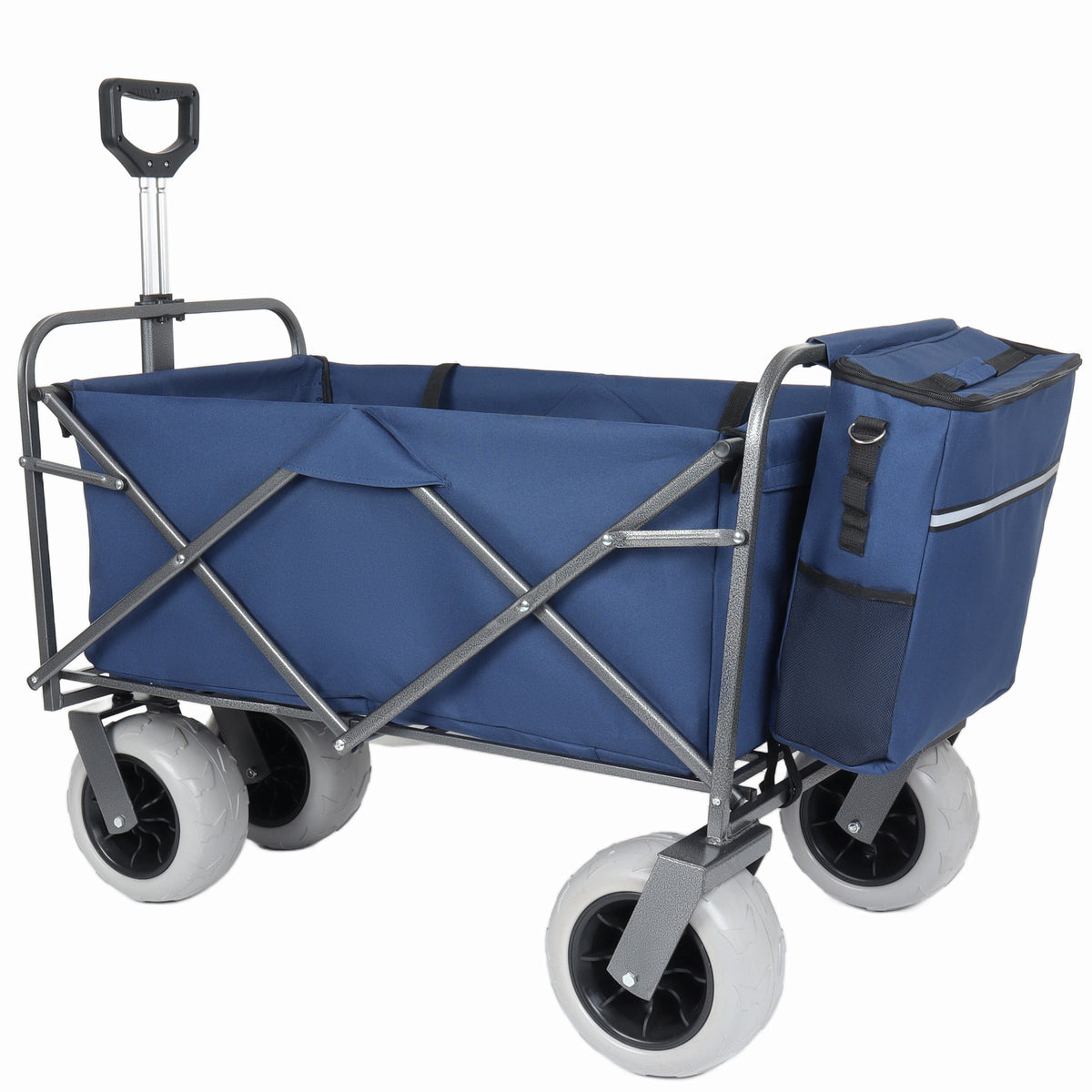 Beach Wagon with Big Wheels for Sand with 500lb Capacity - Dark Blue