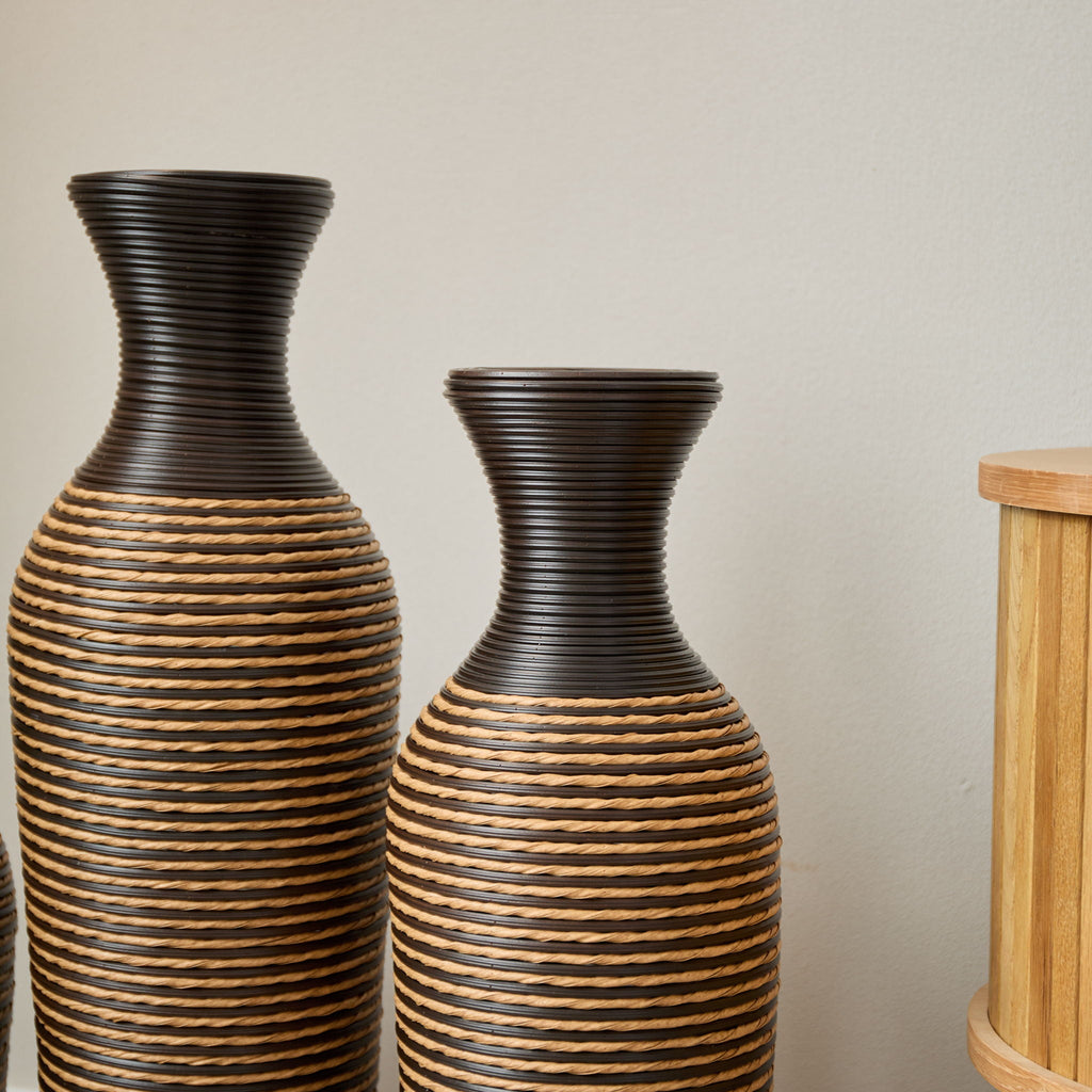 Classic And Neat Floor Vase with High Independent Stand - Multiple Colors
