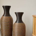 Classic And Neat Floor Vase with High Independent Stand - Multiple Colors