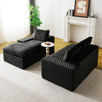 Convertible Modular Sectional Sofa with Twin Seat and Chaise - Multiple Colors