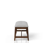 Beige Backless Upholstered Dining Bench with Upholstered Seat - 42" Wide