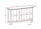 Amherst Cube Storage Bookcase with Large Cubbies - Dark Brown, Dark Gray, or White