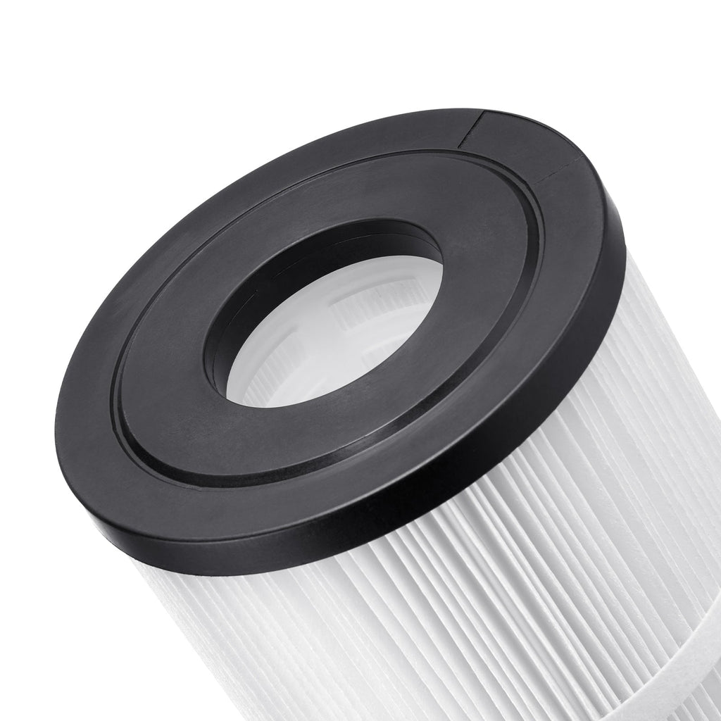 Hot Tub Spa Pool Filter Cartridge 4-Pack with Trilobal Fiber - Black