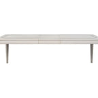 Expandable Dining Table with Metal Inlay - Vanilla White