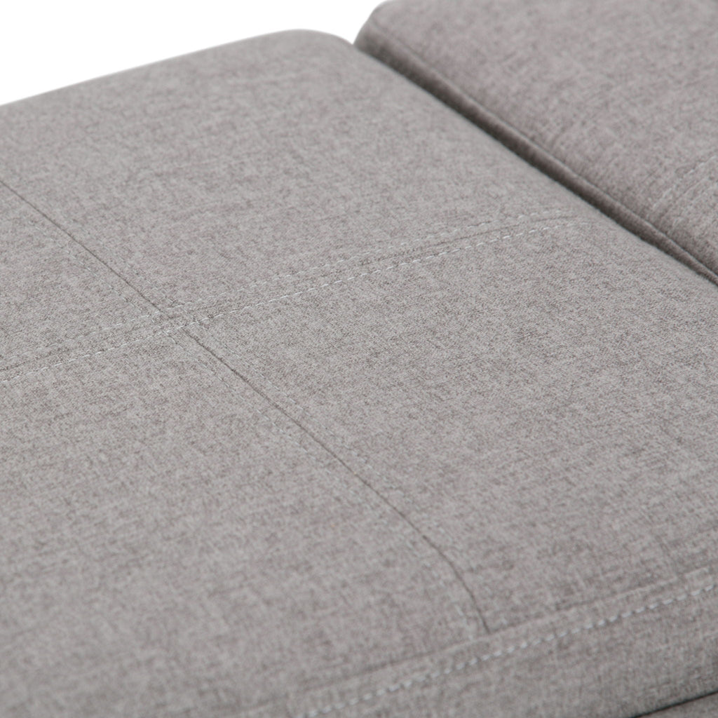 Avalon Upholstered Storage Ottoman with Flip-Over Serving Trays - Multiple Colors
