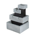 Decorative 4 Tier Block Fountain with Light