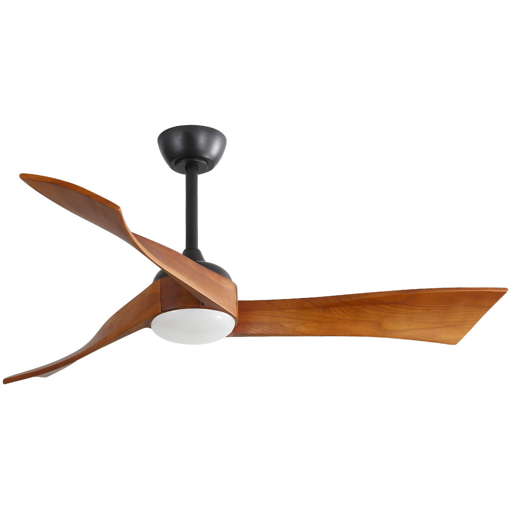 Black Ceiling Fan with Reversible DC Motor and Remote - 52"