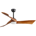 Black Ceiling Fan with Reversible DC Motor and Remote - 52"