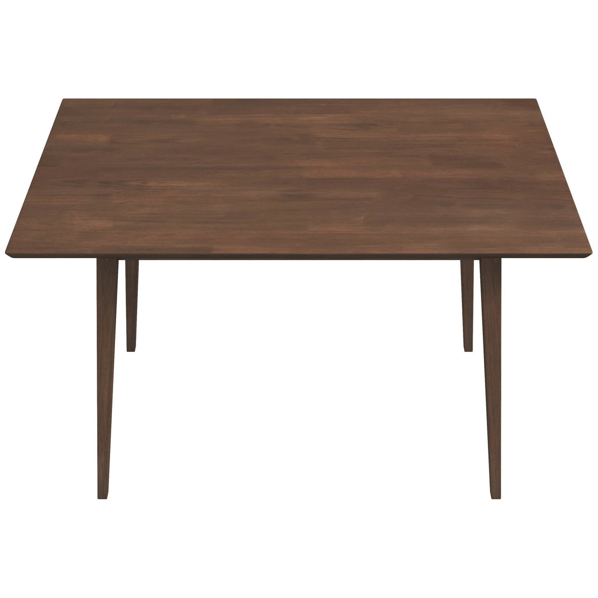 Rectangular Modern Dining Table with Solid Wood Construction – Dark Brown or White