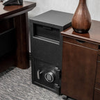 Solid Steel Keypad Depository Safe with Digital Access - Black