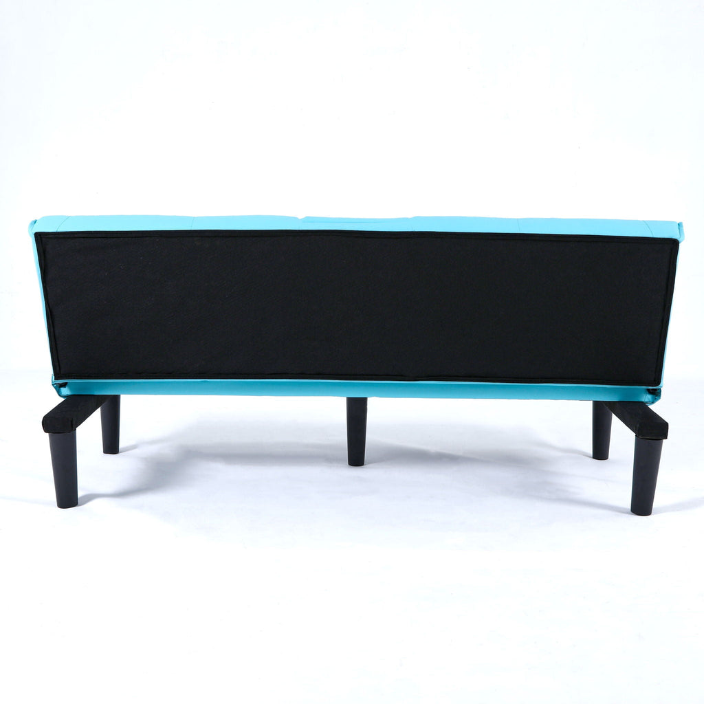 Foldable Sofa Bed with Cup Holder and Solid Wood Frame - Multiple Colors