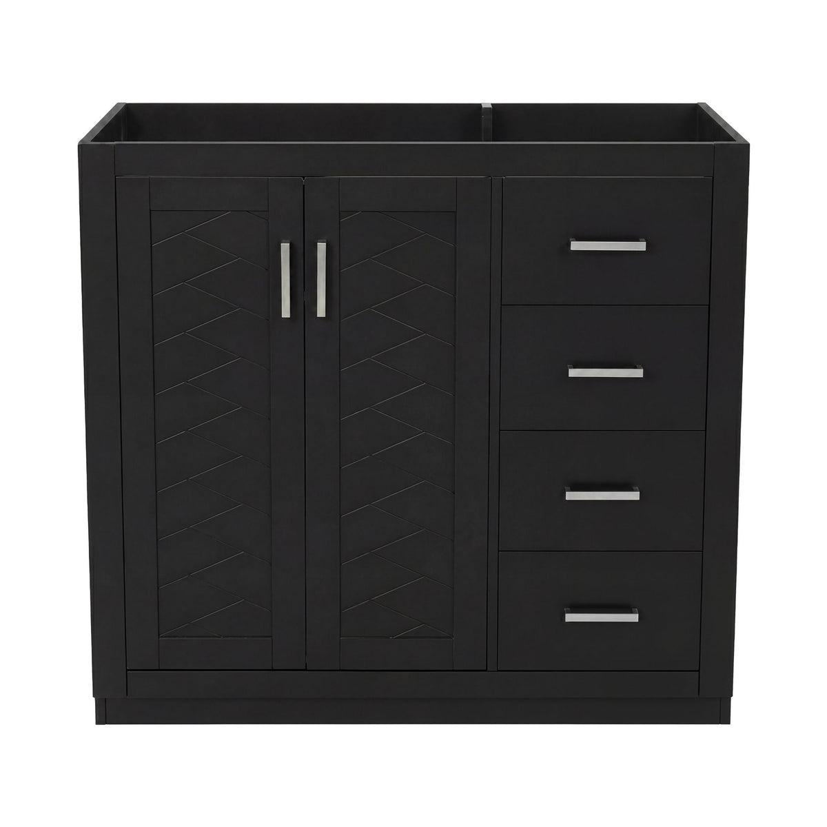 Retro Style Bathroom Vanity with Soft Closing Doors - Multiple Colors