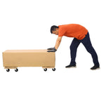 Furniture Moving Dolly, Heavy Duty Wood Rolling Mover with 500 lb Capacity - Natural