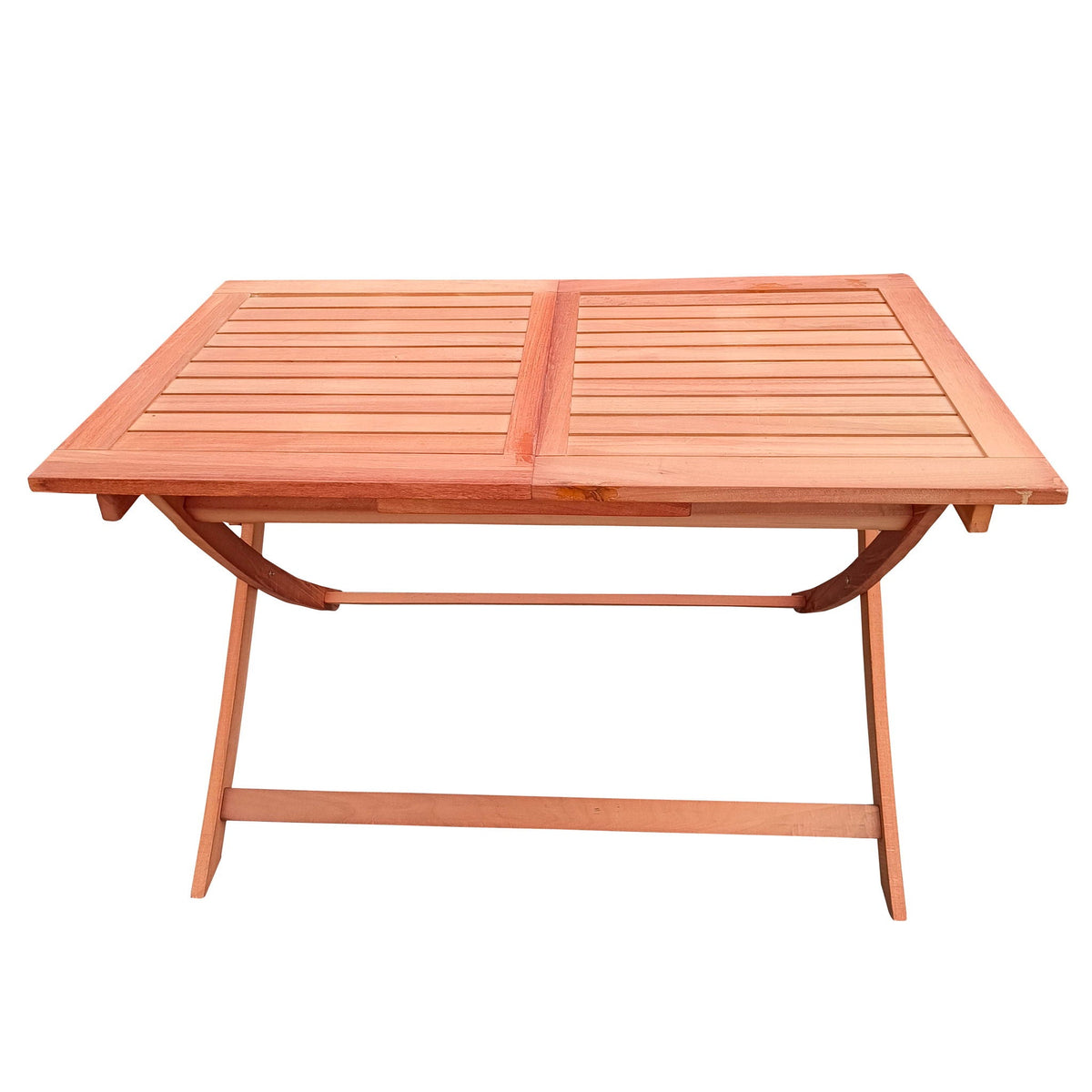 Teak 5 Piece Patio Dining Set with Folding Chairs - Solid Wood