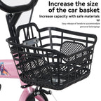 16-Inch Sporty Kids Cruiser Bike with Training Wheels - Green or Pink