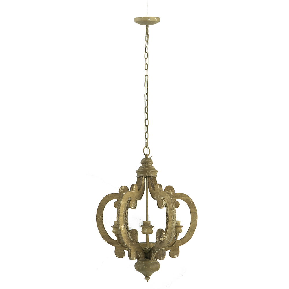Farmhouse Chandelier with Adjustable Chain - Multiple Colors