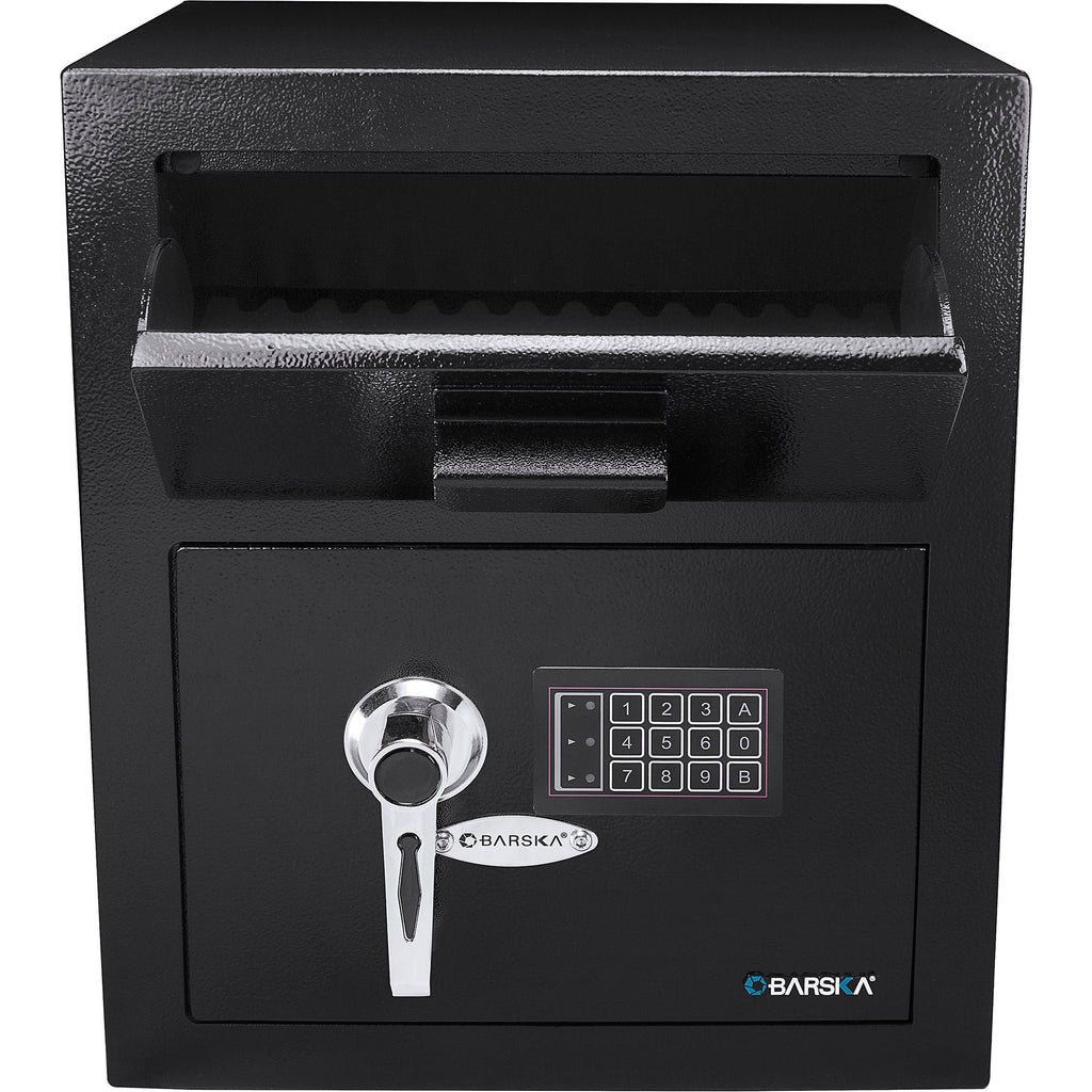 Durable Keypad Depository Safe with Dual PIN Access - Black