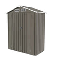 5 x 3 Ft Compact Metal Outdoor Storage Shed with Lockable Door - Gray