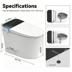 Smart Toilet with Heated Bidet Seat