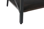 Modern Rustic Style Coffee Table with Spacious Top - Light or Dark Brown