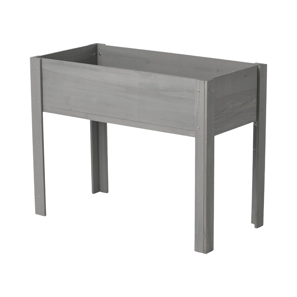 Solid Wood Raised Garden Bed with Legs - Available in Gray, Dark Gray, Dark Brown
